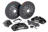 APR BRAKES B9 S4 - 380X34MM 2 PIECE 6 PISTON KIT - FRONT - BLACK - (MLB EVO 350MM)