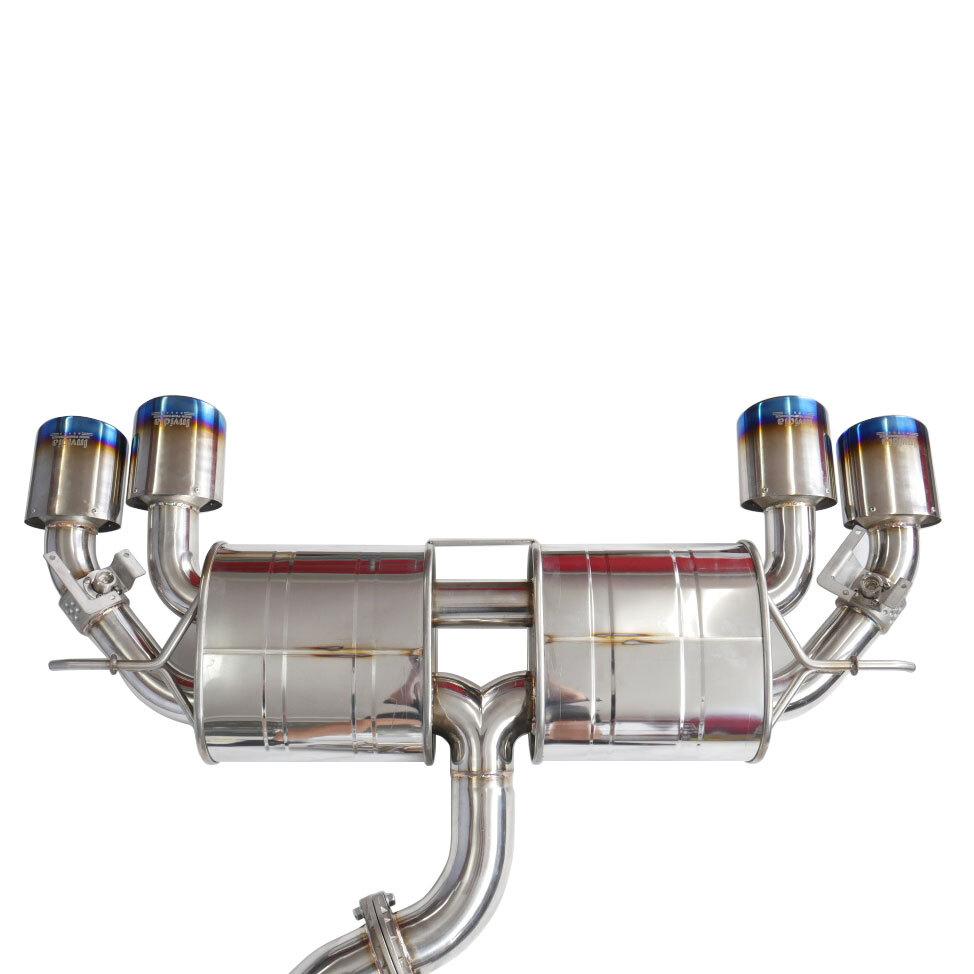 Invidia - Invidia R400 VW MK7.5R Valved Cat Back Exhaust w/Round Ti Tips - HS17GFR75GV4RT - German Performance