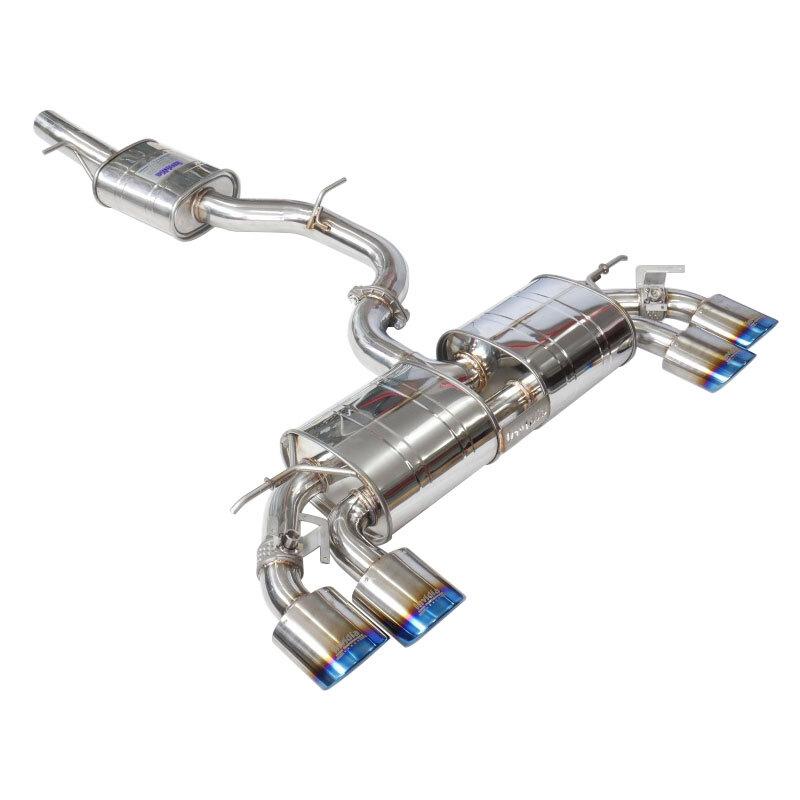 Invidia - Invidia R400 VW MK7.5R Valved Cat Back Exhaust w/Round Ti Tips - HS17GFR75GV4RT - German Performance