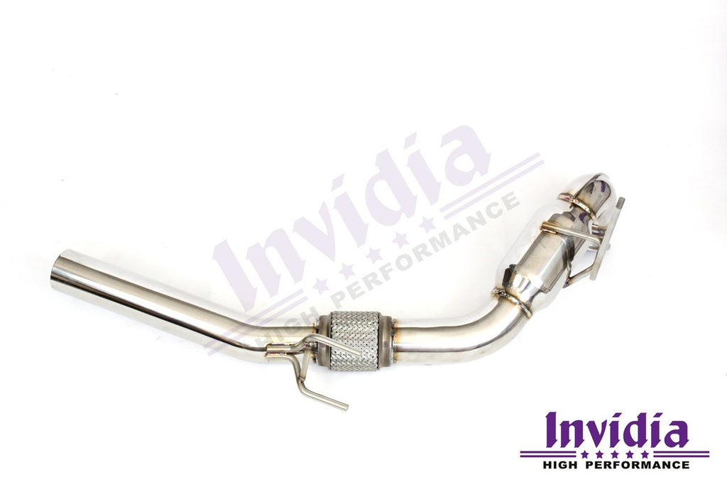 Invidia - Invidia VW MK7/7.5 GTI Down Pipe with High Flow Cat - CP-HS13GF7DPC - German Performance