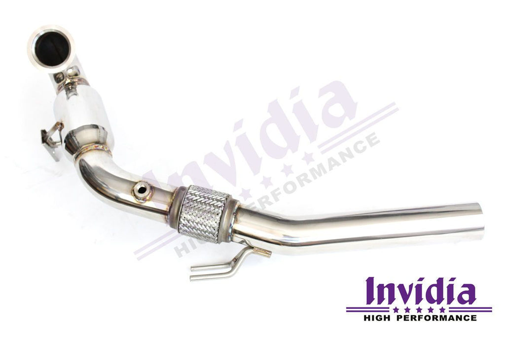 Invidia - Invidia VW MK7/7.5 GTI Down Pipe with High Flow Cat - CP-HS13GF7DPC - German Performance