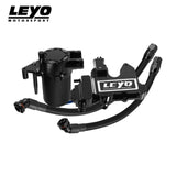 LEYO MQB Washer Bottle Delete Kit + Oil Catch Can Kit (Black)